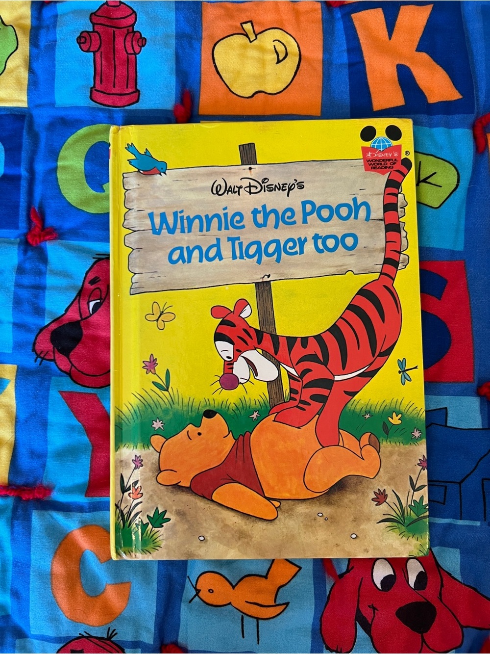 Disney Winnie the Pooh and Tigger Too - Yellow and Orange Hardcover Book